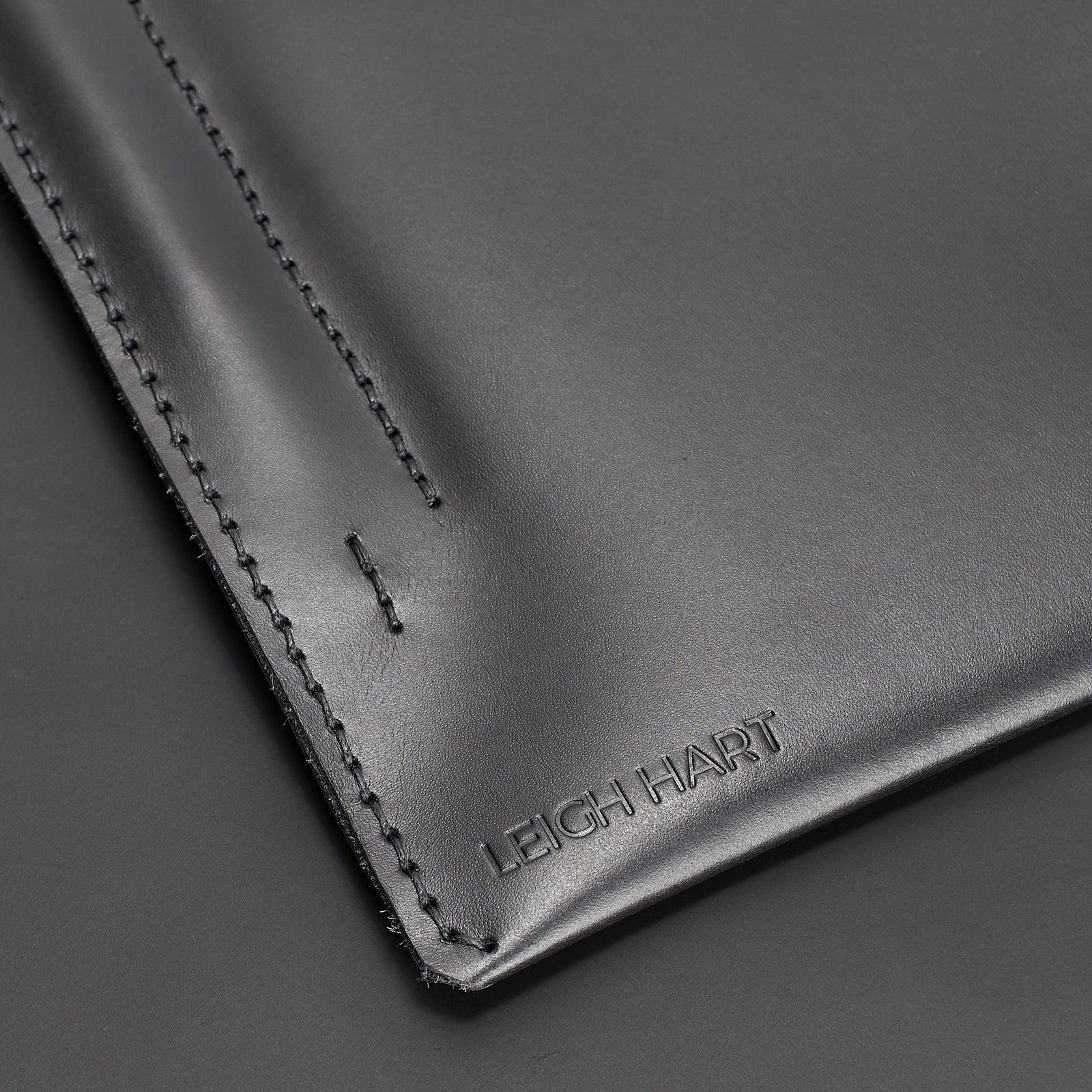 Monogrammed name. iPad pro black leather sleeve. hand stitched iPad pro leather sleeve. iPad cover, iPad protector, hand stitched cases for men