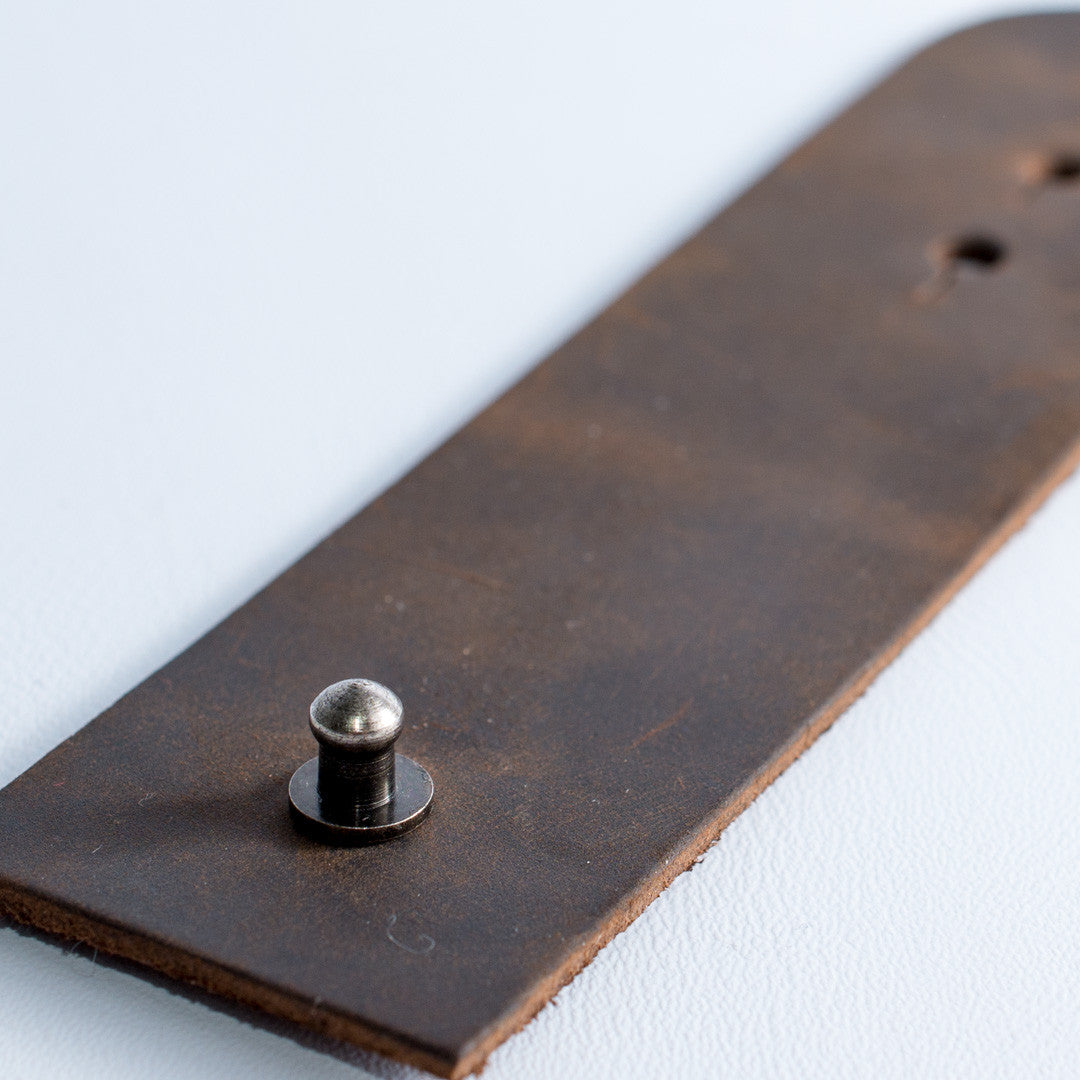Handmade Cable Tie Organizer by Capra Leather