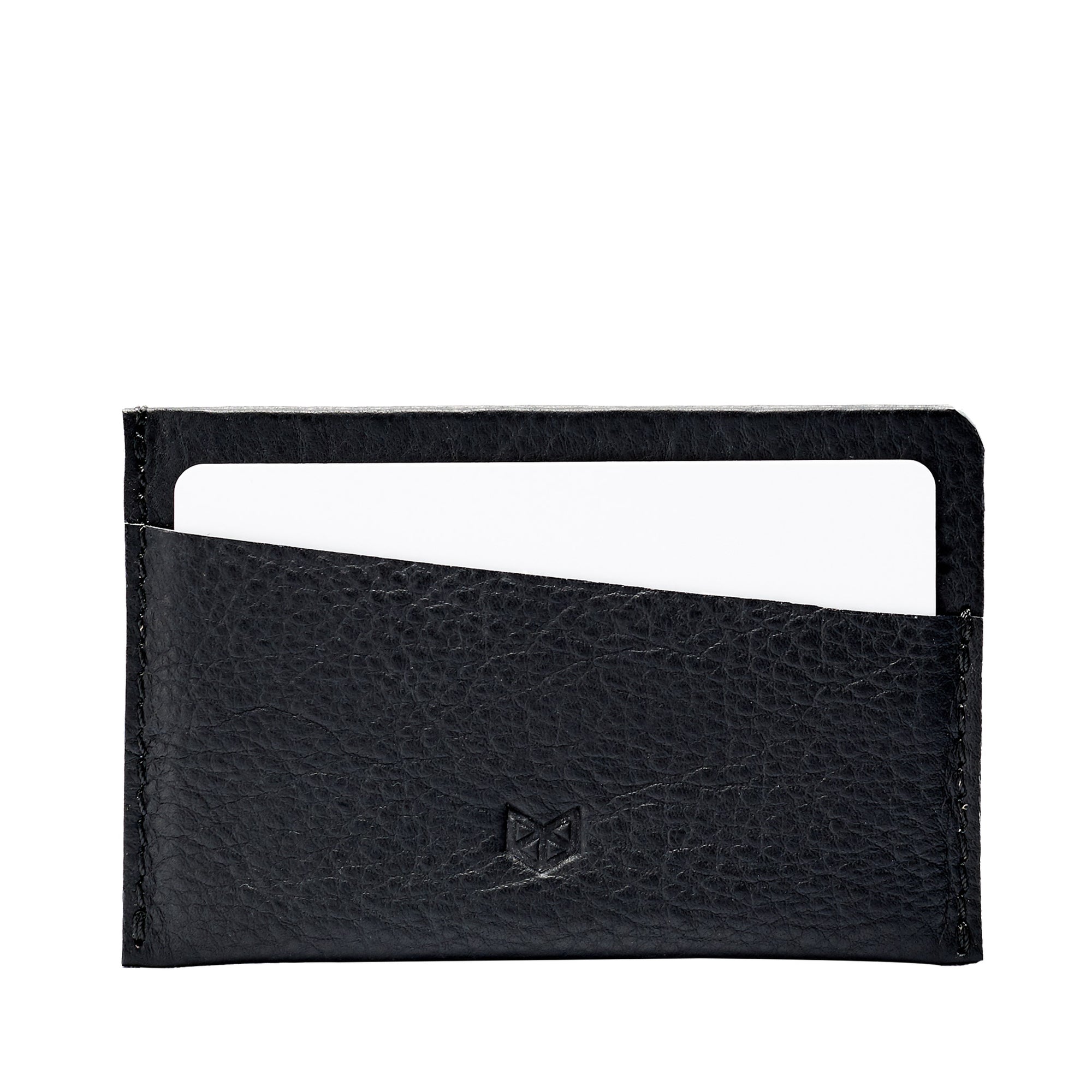 Leather black cards cardholder business cards sleeve. Perfect gift for men. Capra Leather