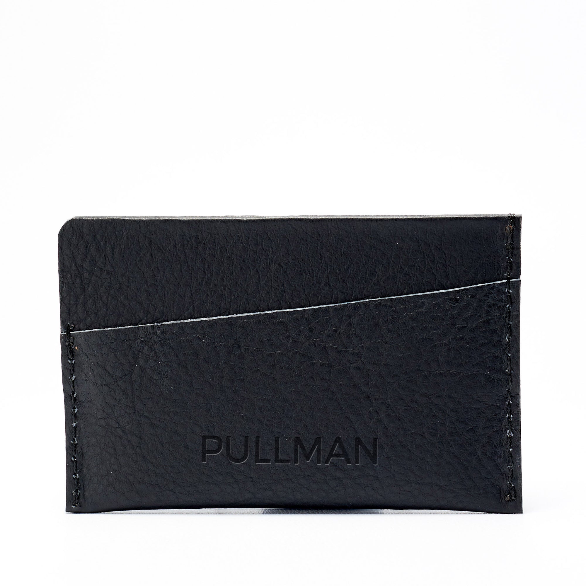 Engraving. Leather black cards cardholder business cards sleeve. Perfect gift for men. Capra Leather
