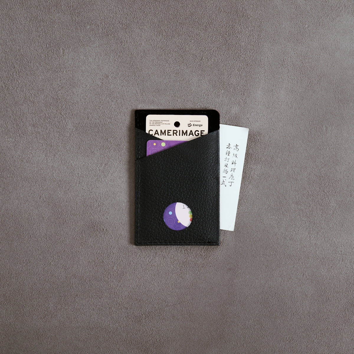 Back with Credit Cards. Card Holder Wallet Tan by Capra Leather