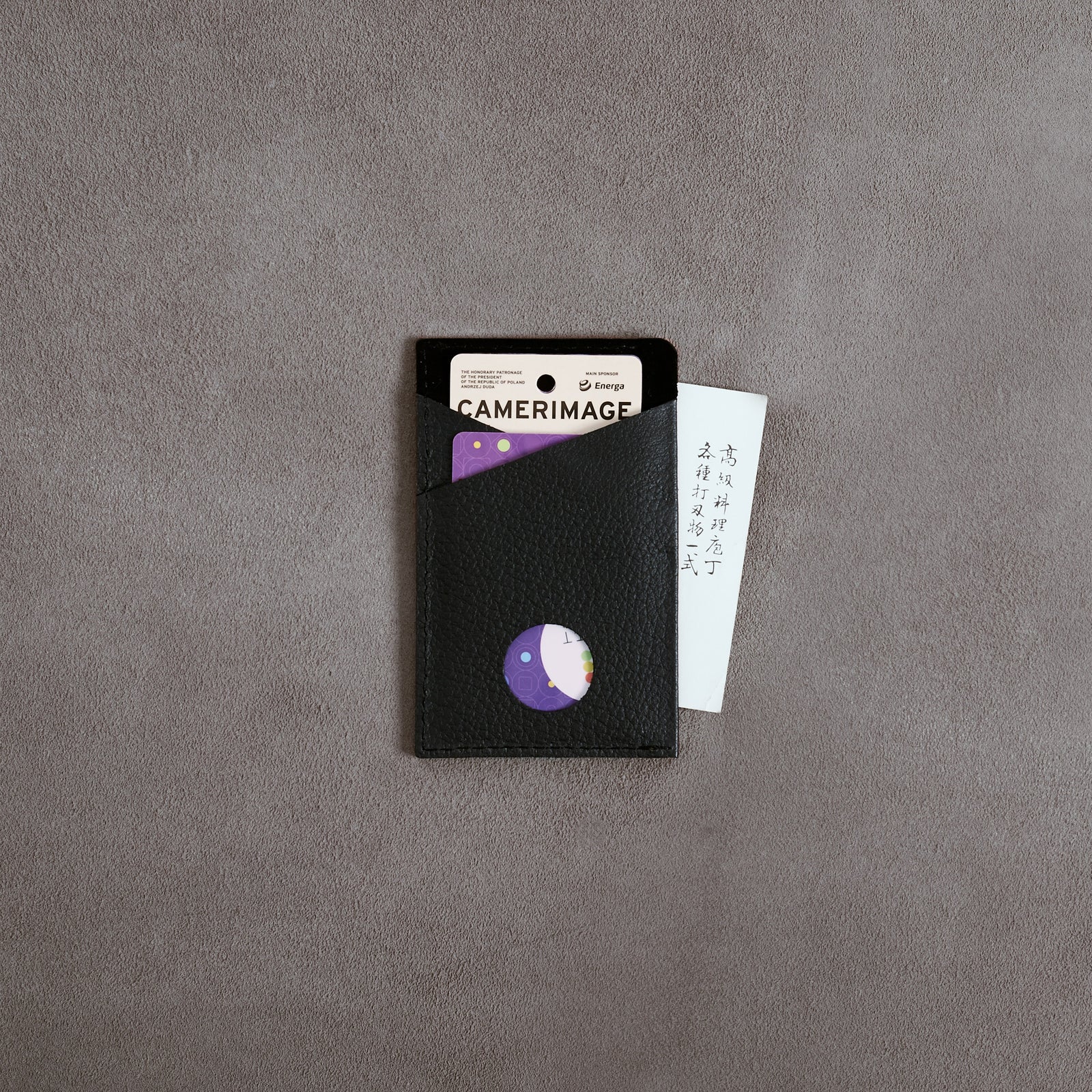 Back with Credit Cards. Card Holder Wallet Tan by Capra Leather