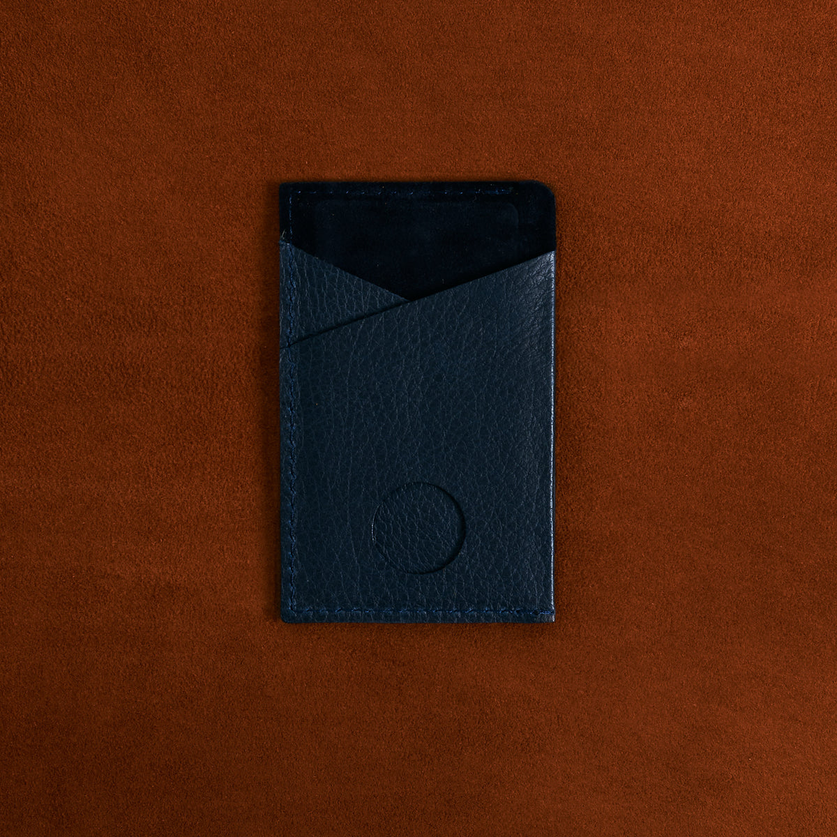 Back. Card Holder Wallet Blue by Capra Leather