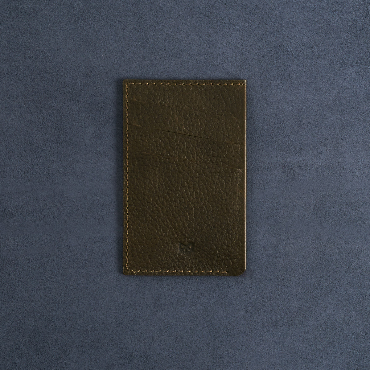 Front. Card Holder Wallet Green by Capra Leather