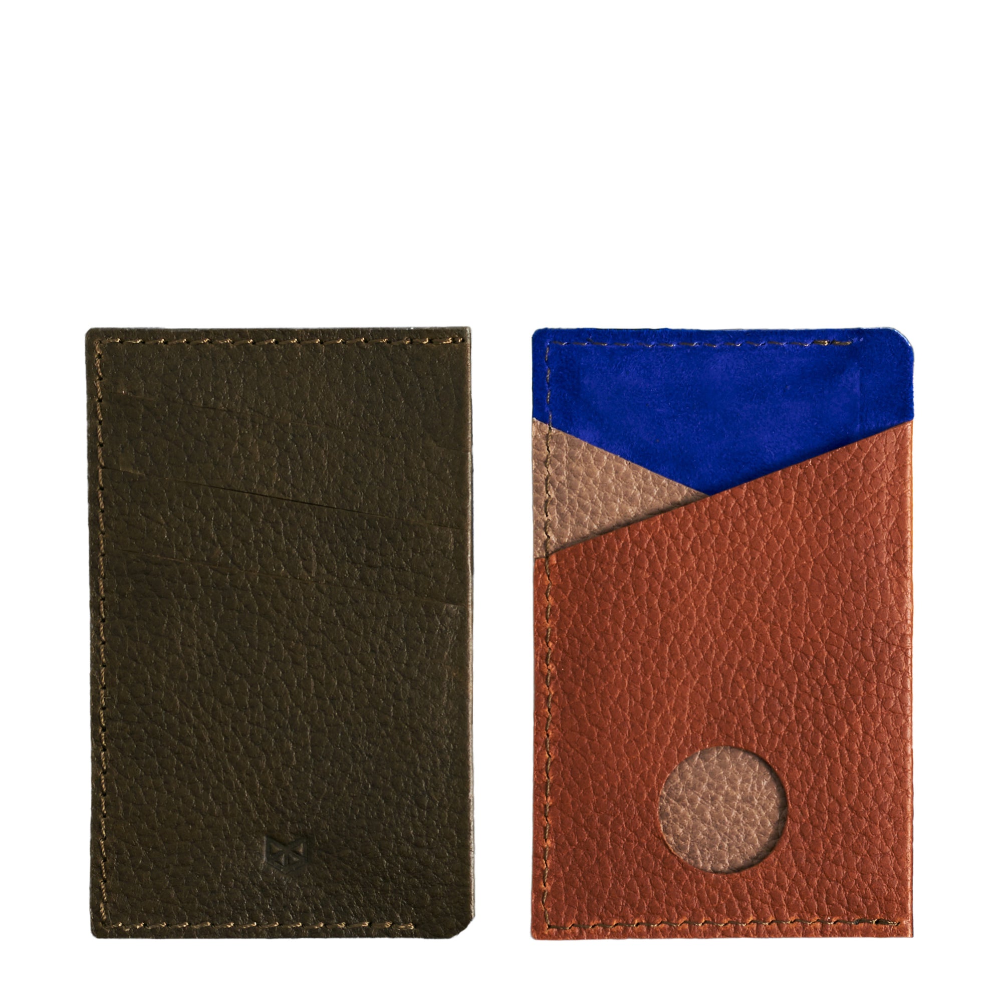 Front and Back. Card Holder Wallet Remix by Capra Leather