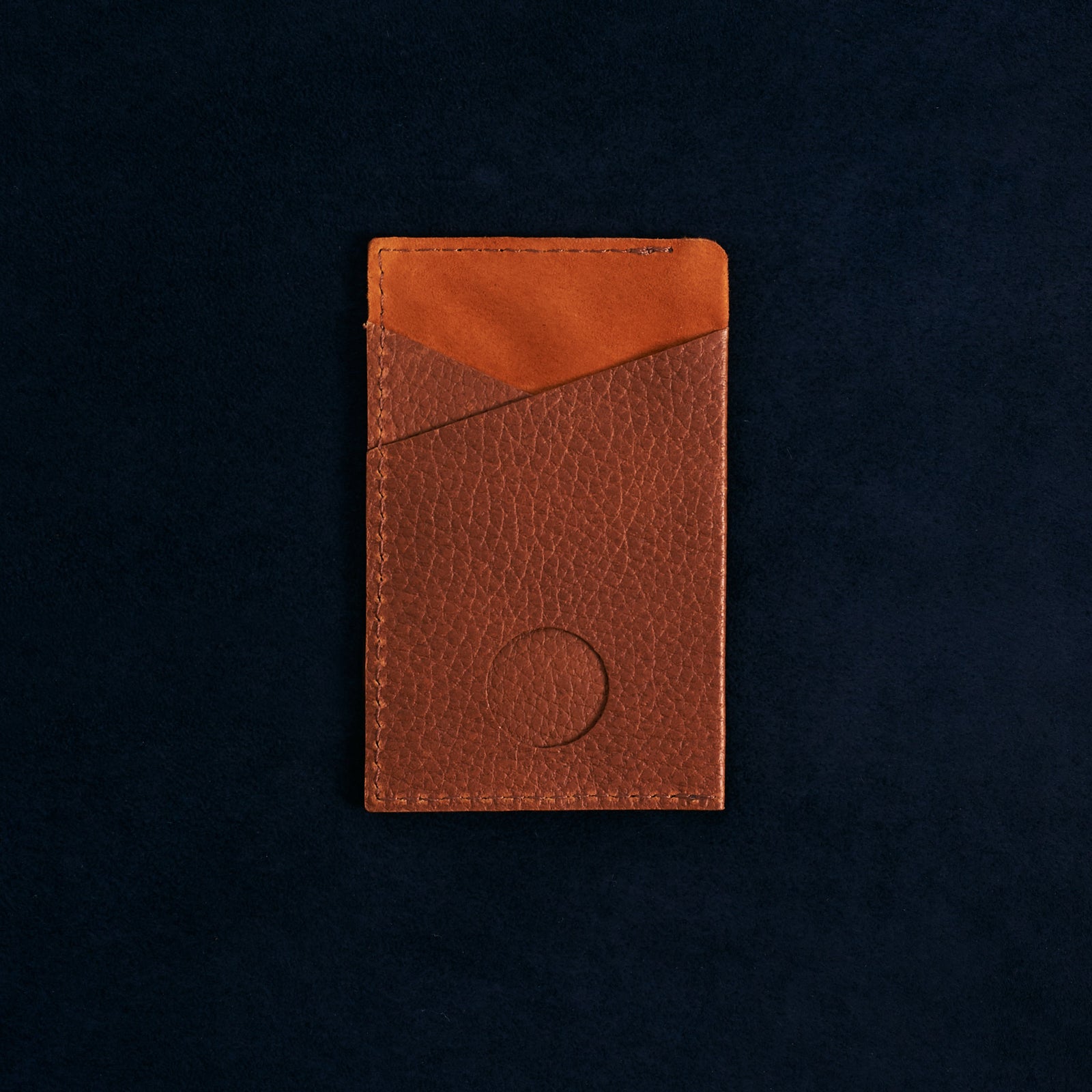 Front Cover. Card Holder Wallet Tan by Capra Leather