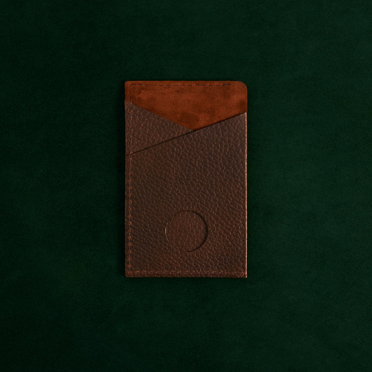 Back. Card Holder Wallet Brown by Capra Leather