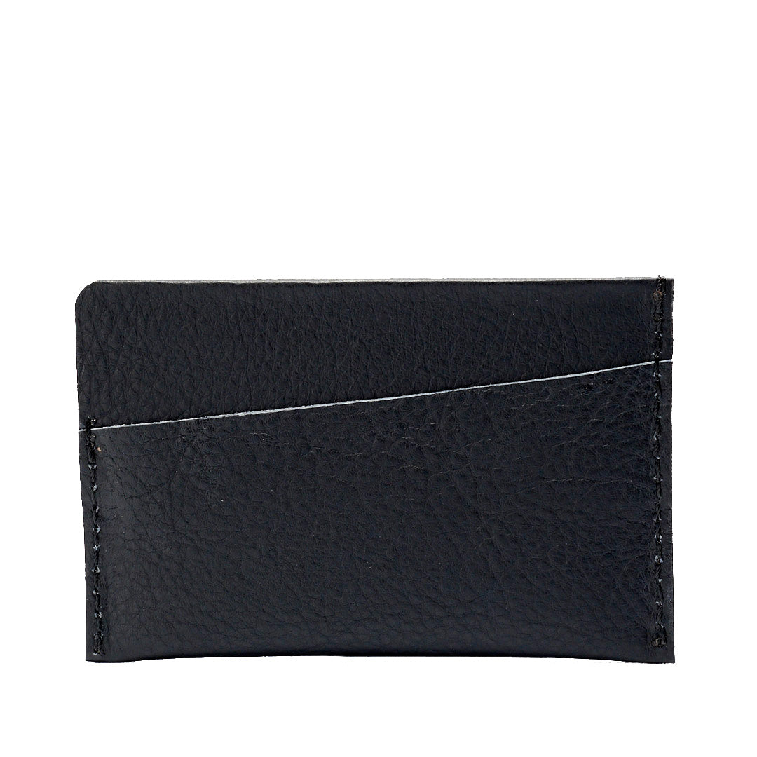 Leather black cards cardholder business cards sleeve. Perfect gift for men. Capra Leather