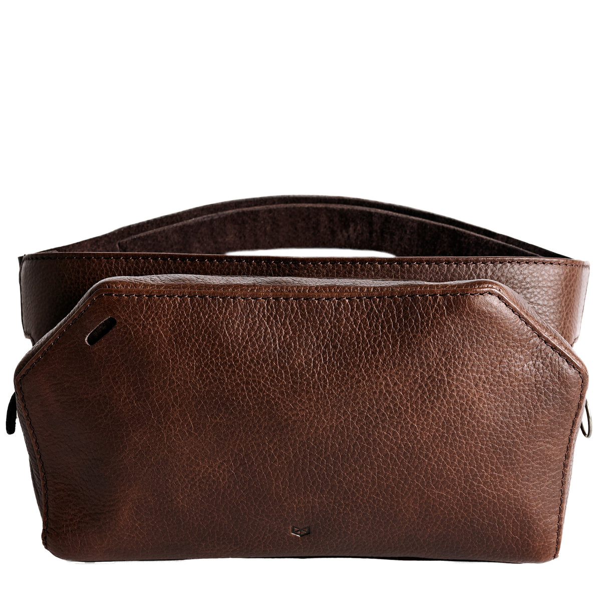 Brown Leather Fanny Pack by Capra