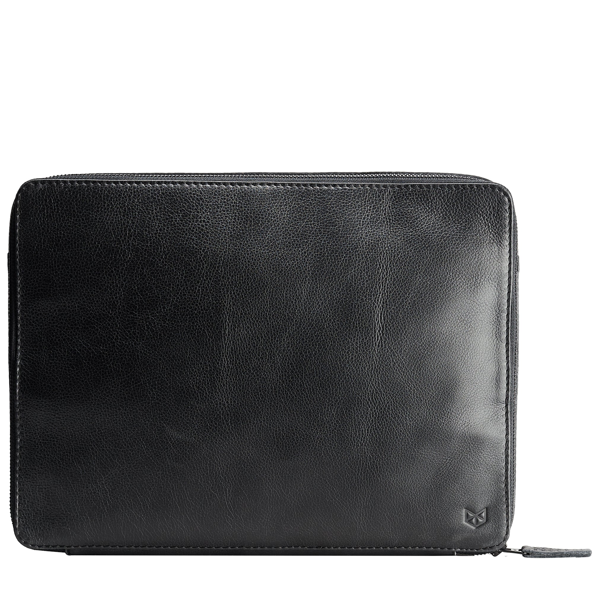 Black EDC laptop bag. Tech bags for men by Capra Leather