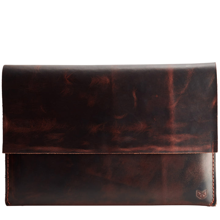  Closed dred brown leather case for Dell XPS 13" 15"