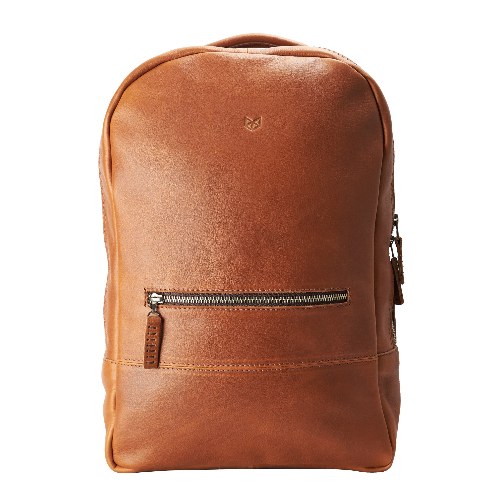 Tan. Bisonte Backpack Rucksack by Capra Leather