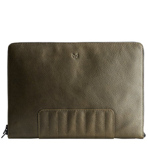 Louis Vuitton document holder in green leather