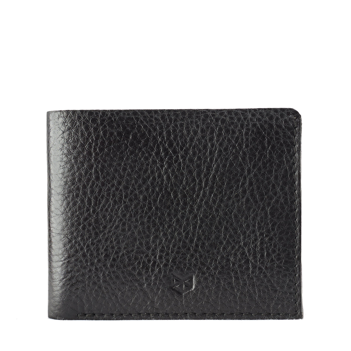 Black leather slim wallet for men. Perfect gift for men. Minimalist thin card holder for mens gifts 