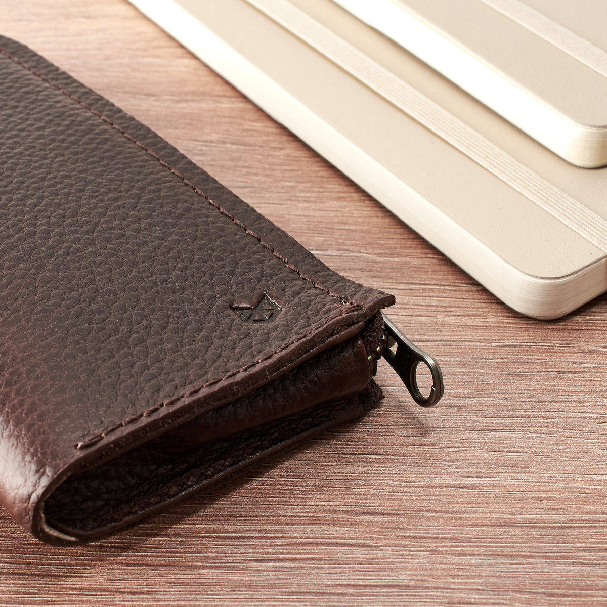 Style. Dark brown leather Glasses case, sunglasses case, hand stitched leather sleeve for reading glasses