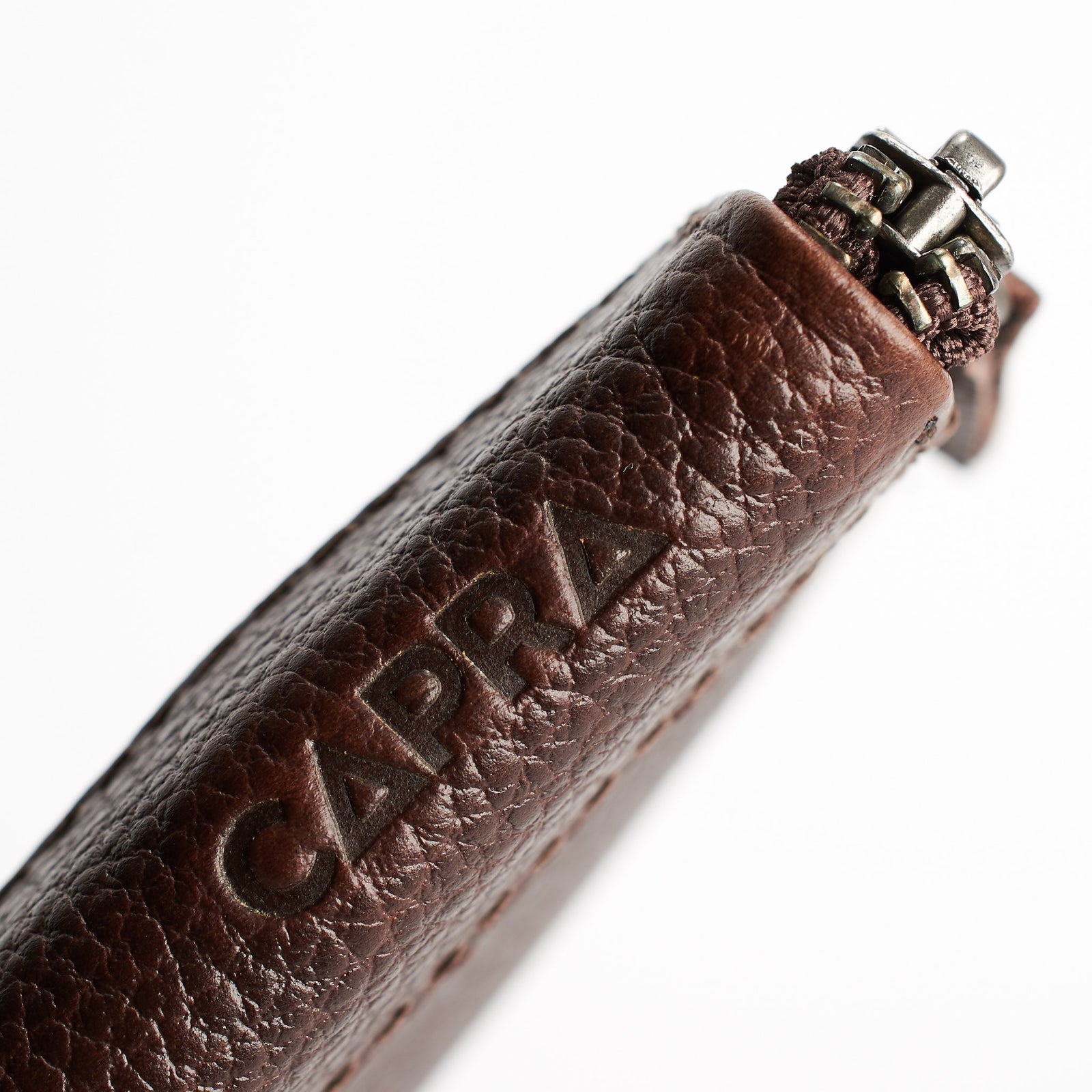 Leather texture. Dark brown Passport Holder for travelers, document organizer, travel journal by Capra Leather