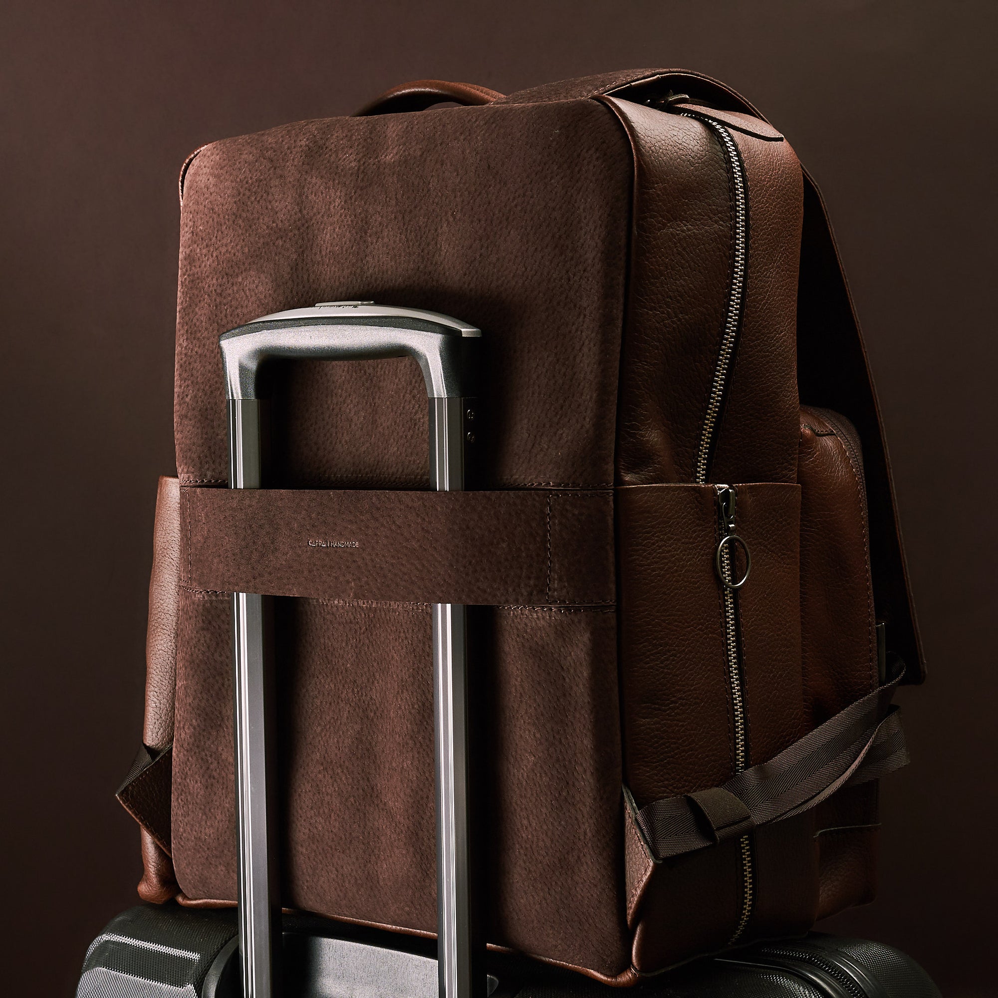 best diaper bag backpack for travel brown by capra leather
