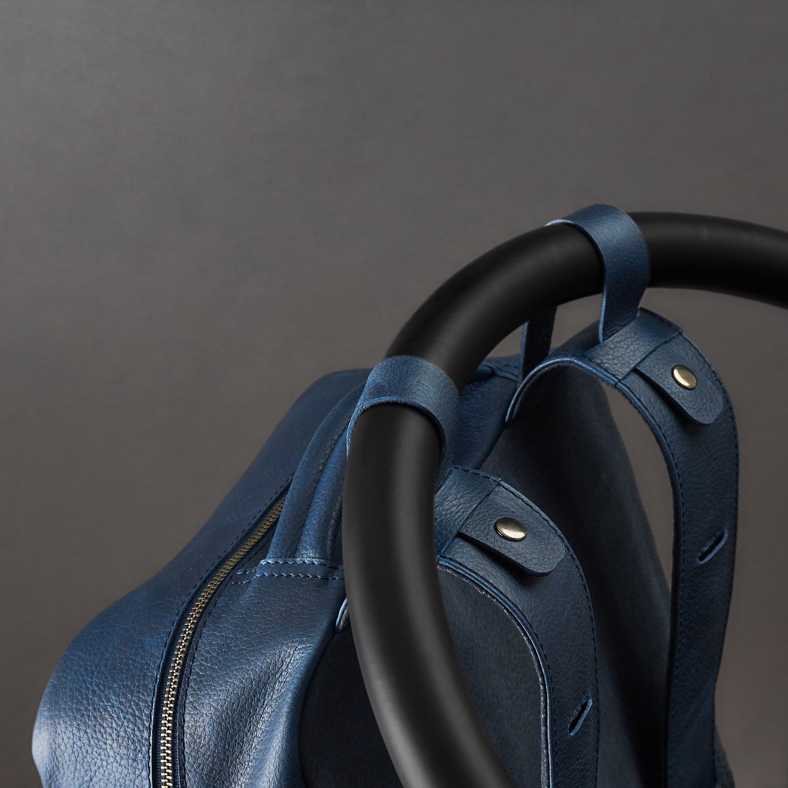 best backpack diaper bag for travel navy by capra leather