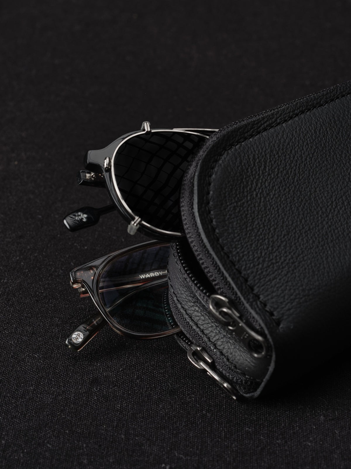 Double Glasses Case · Black