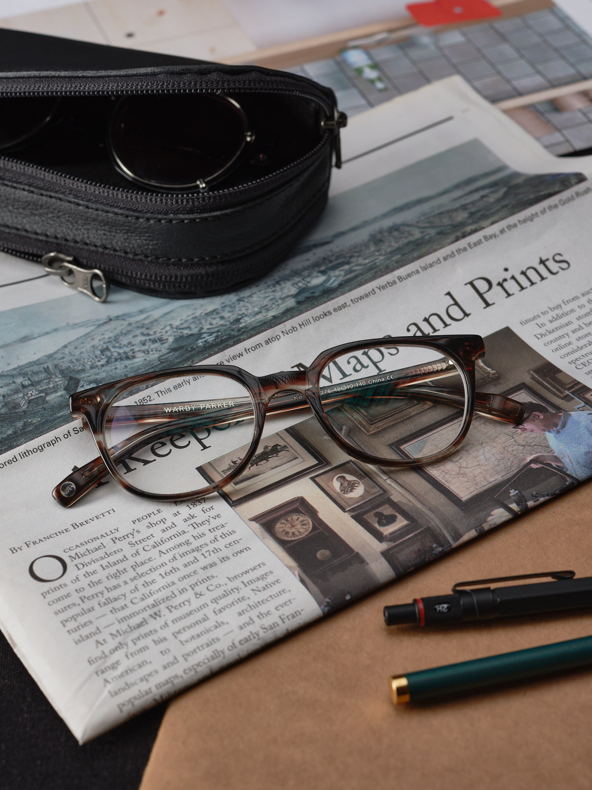 Double Glasses Case · Black