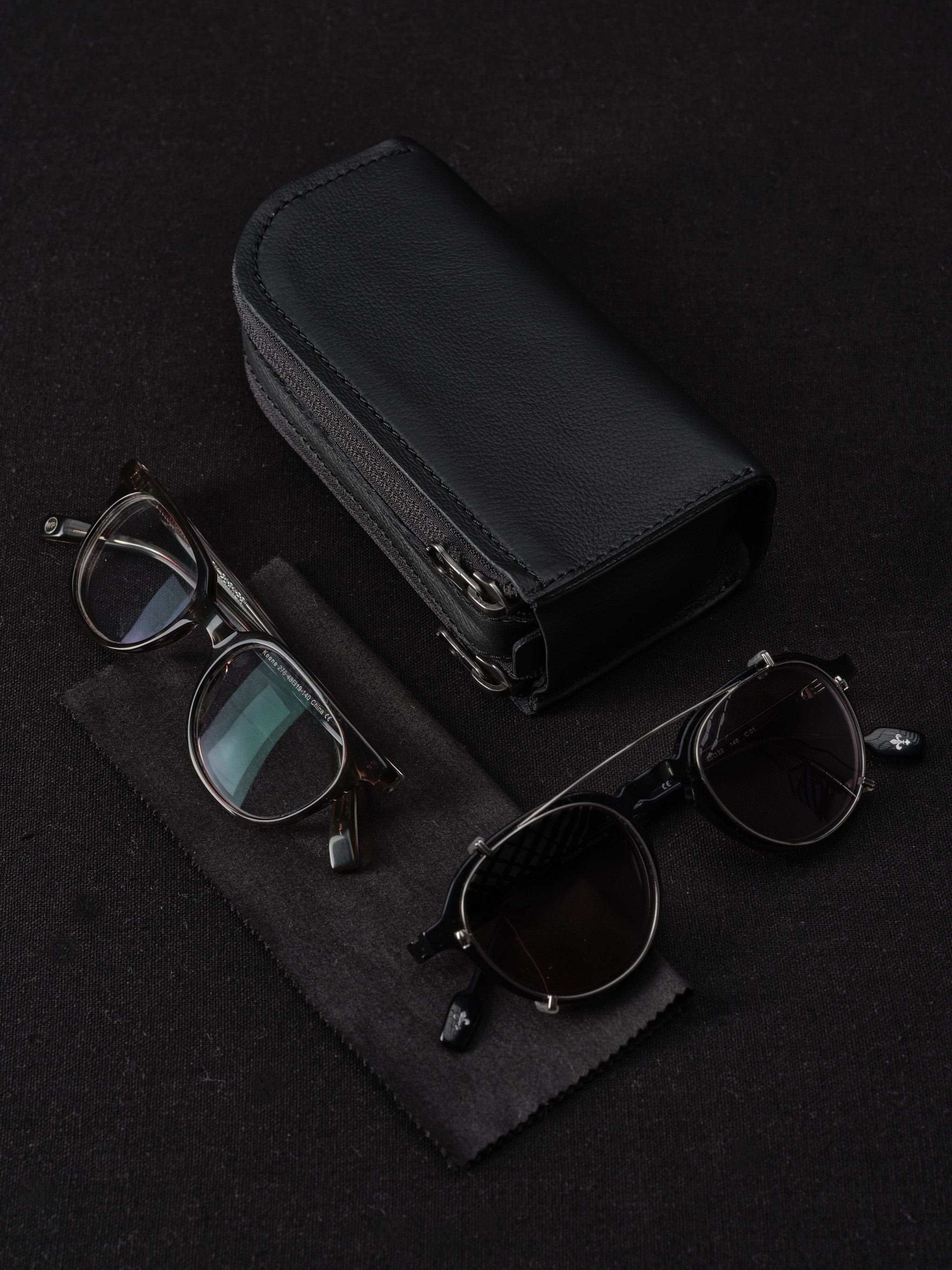 Double Glasses Case · Dark Brown by Capra Leather