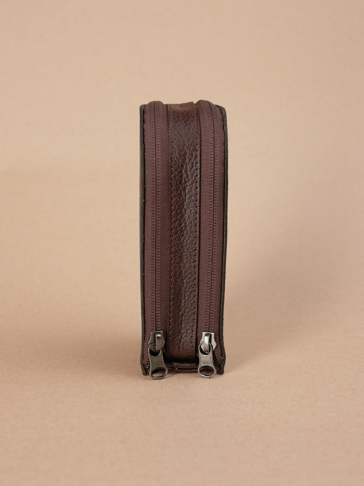 Multiple sunglass travel case dark brown by Capra Leather