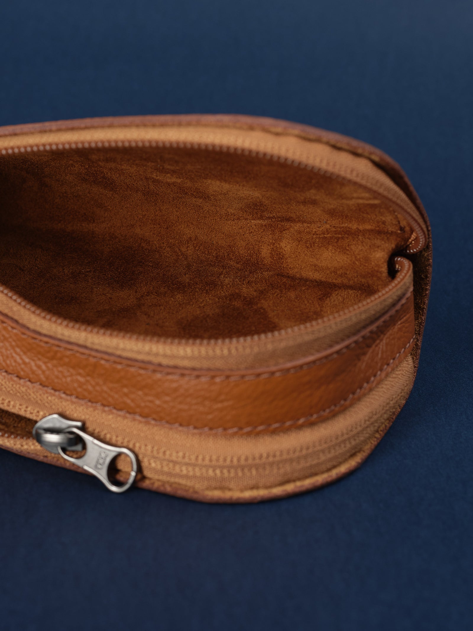Eyewear storage case tan by Capra Leather