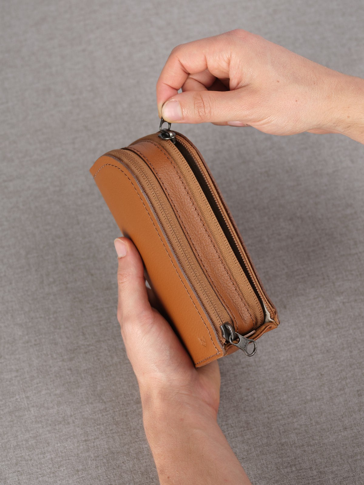 Double Glasses Case · Tan