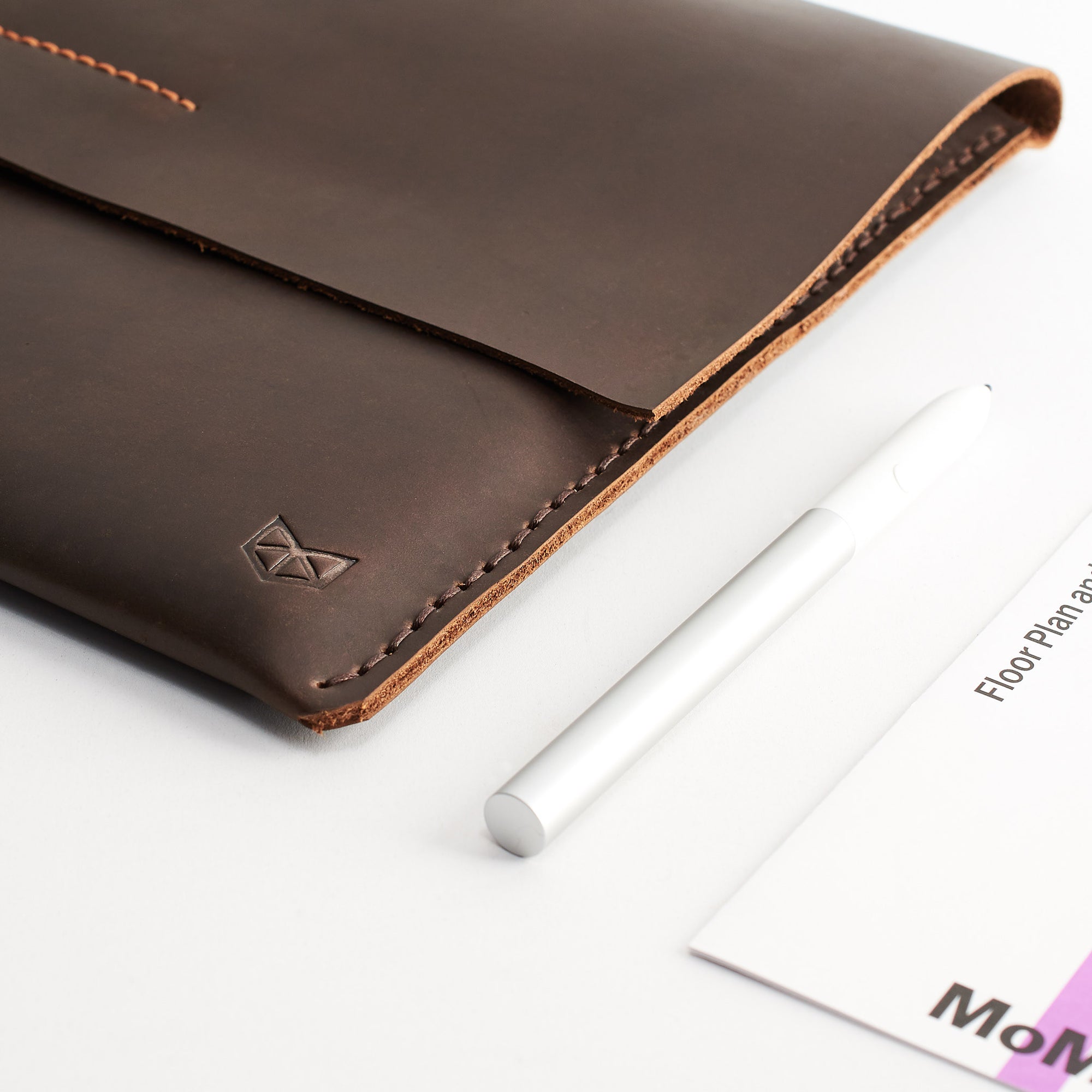 ASUS Pen.  Leather ASUS Zenbook Pro Duo Sleeve brown Case, ASUS laptop mens folio