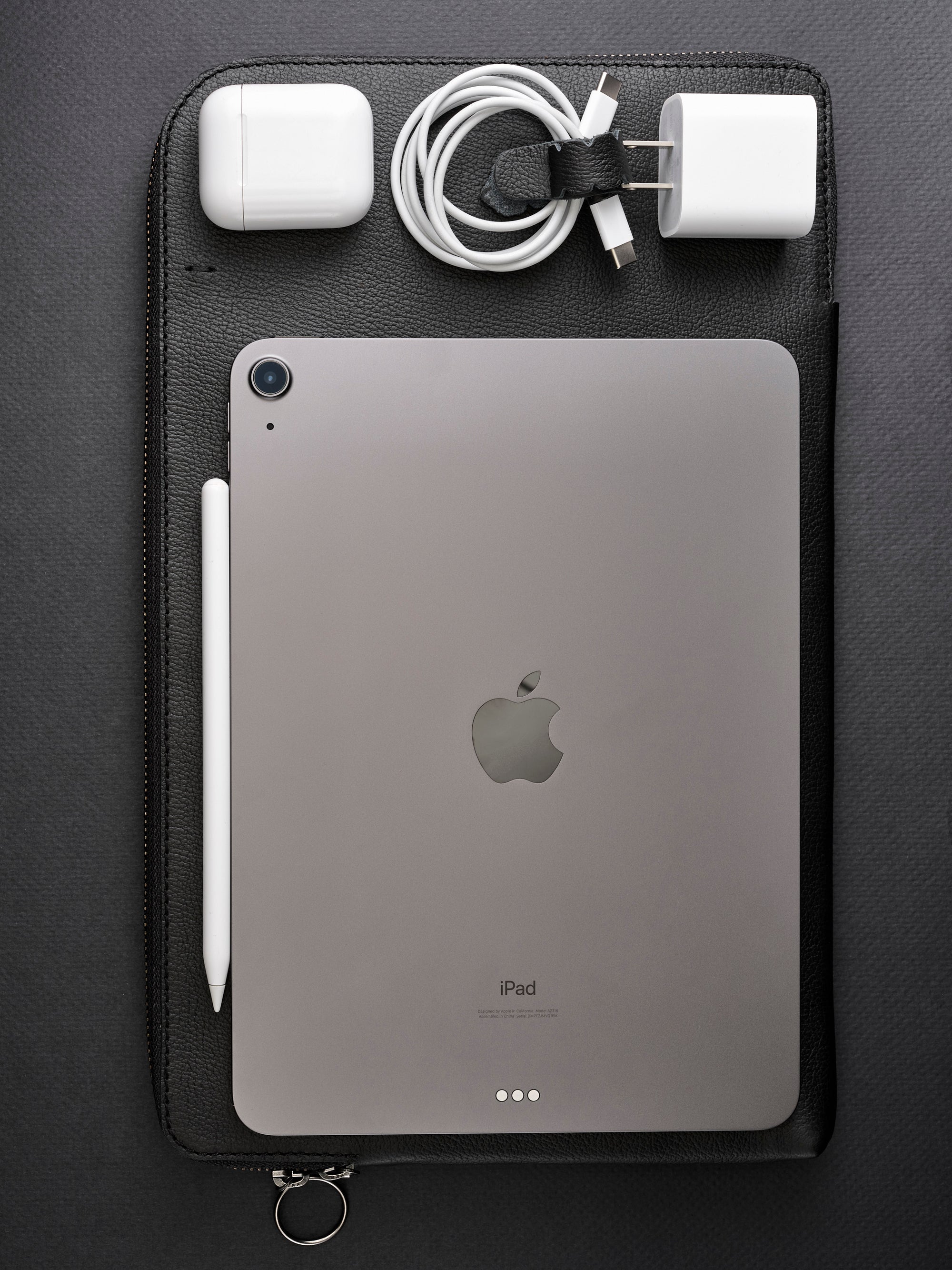 Capacity. Draftsman 6 iPad Case Black, iPad Pro 11-inch, iPad Pro 12.9-inch, M1 Chip by Capra Leather