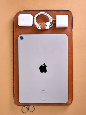 Draftsman 6 iPad Case Sleeve · Brown by Capra Leather