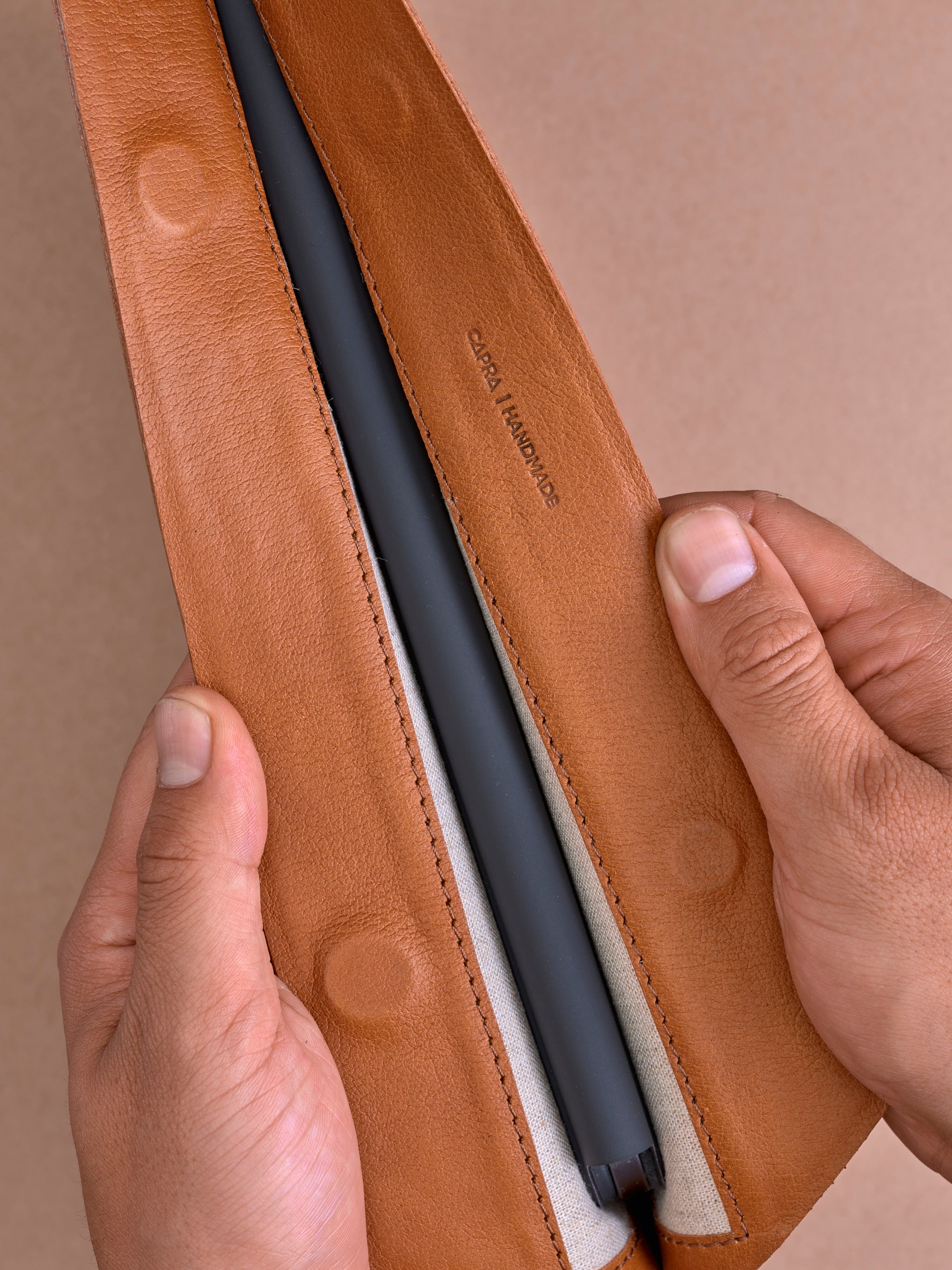 Draftsman 6 iPad Case Sleeve · Tan by Capra Leather