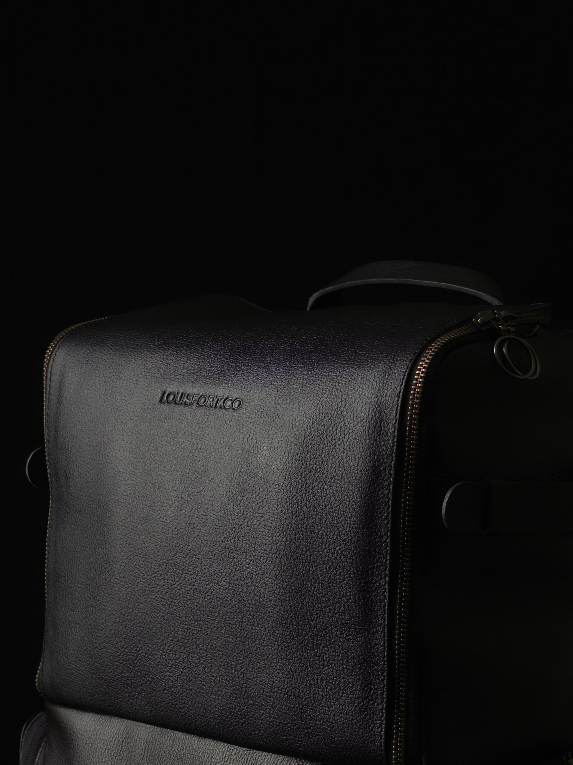 backpack camera bag black by capra leather