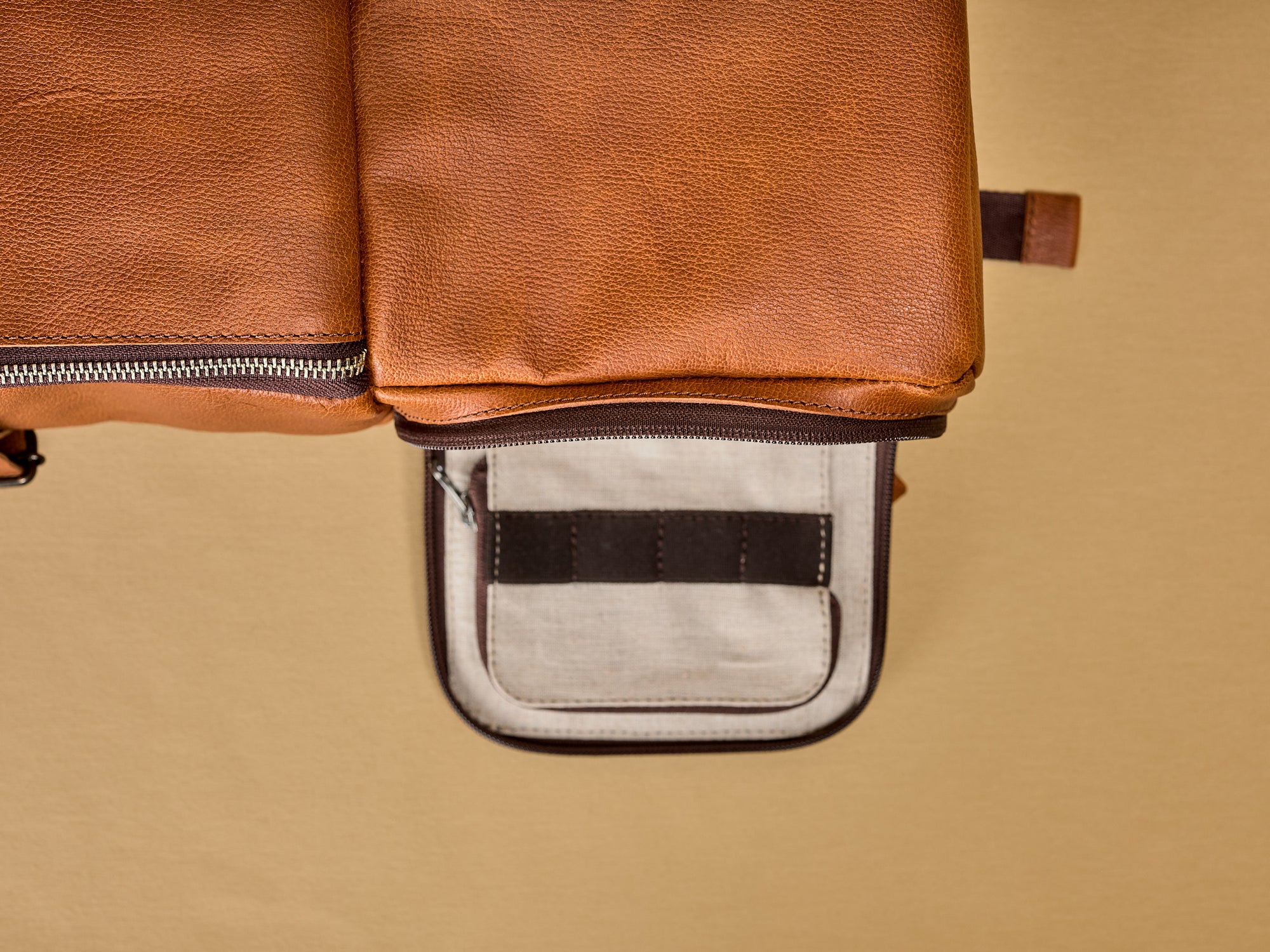 canon backpack camera bag tan by capra leather