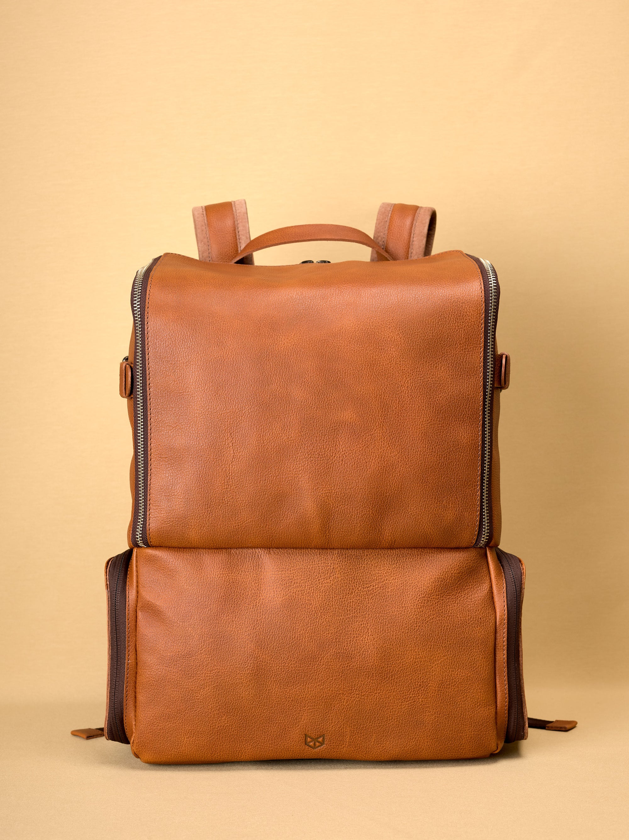 camera case backpack leather Dromedari Camera Backpack · Tan by Capra Leather