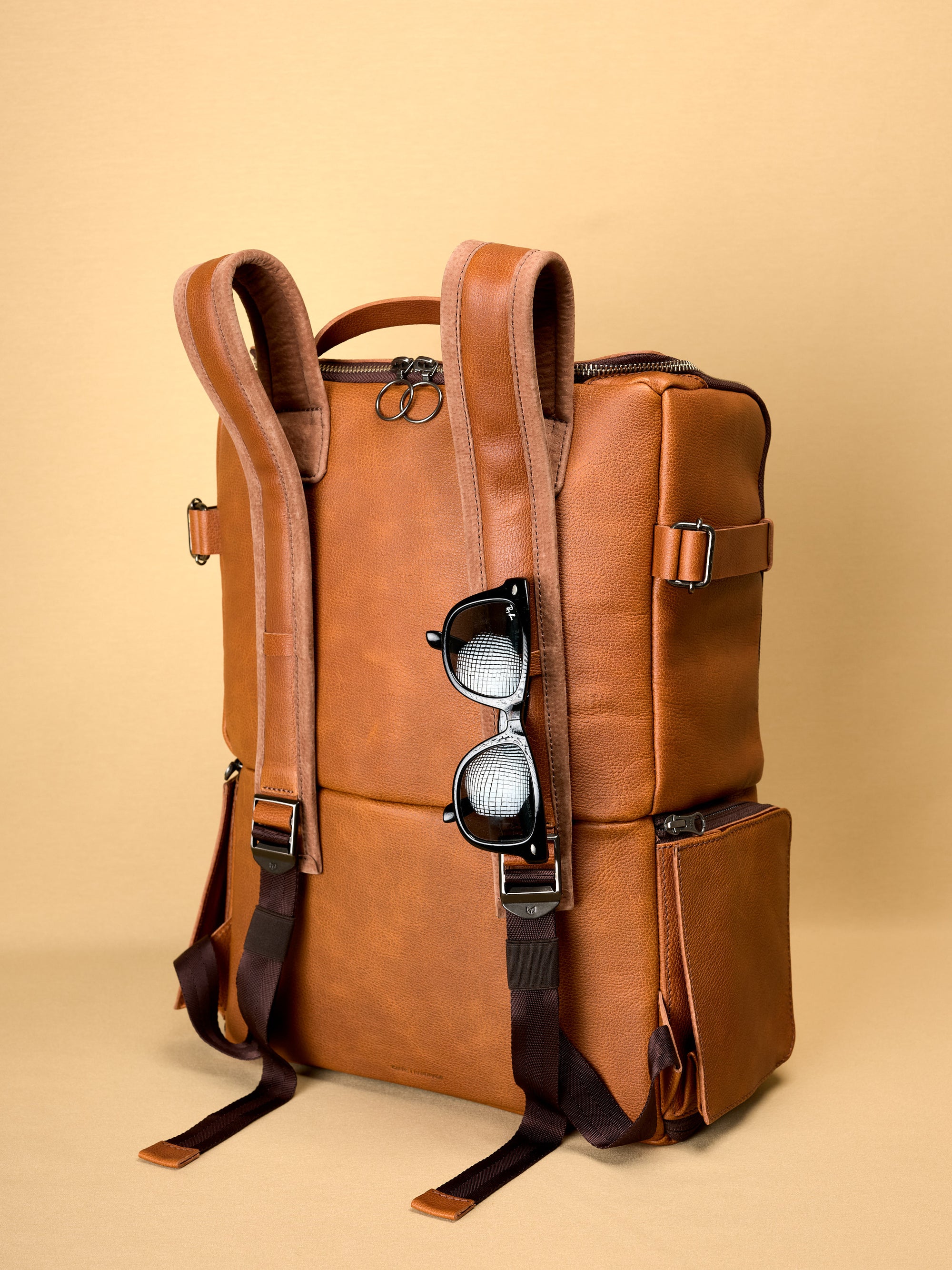 backpack photography bags tan by capra leather