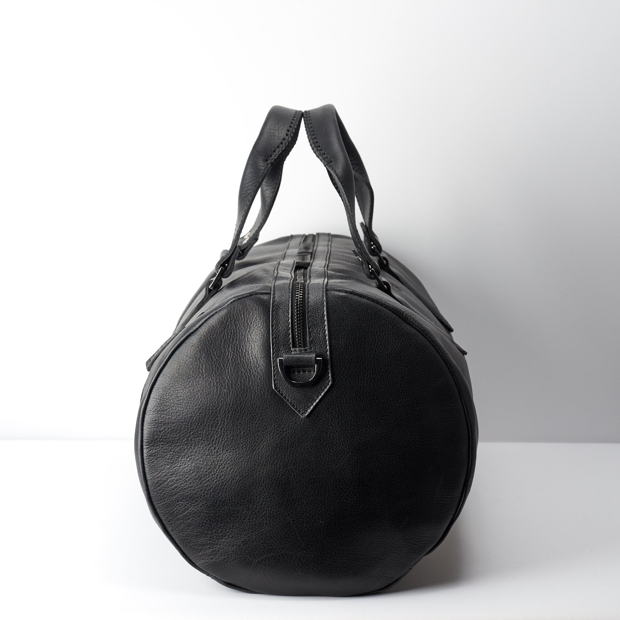Handmade Substantial Duffle Bag · Black by Capra Leather