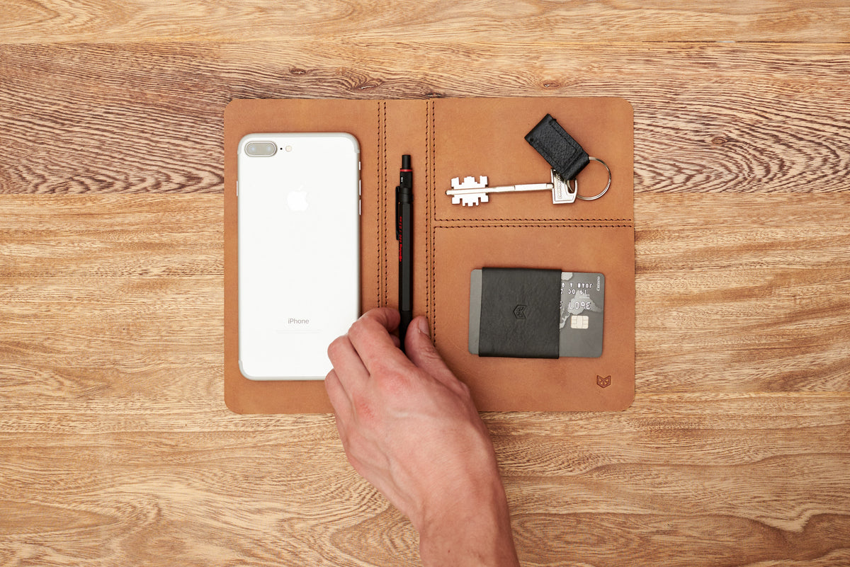 Styling. EDC Organizer Pad Tan by Capra Leather