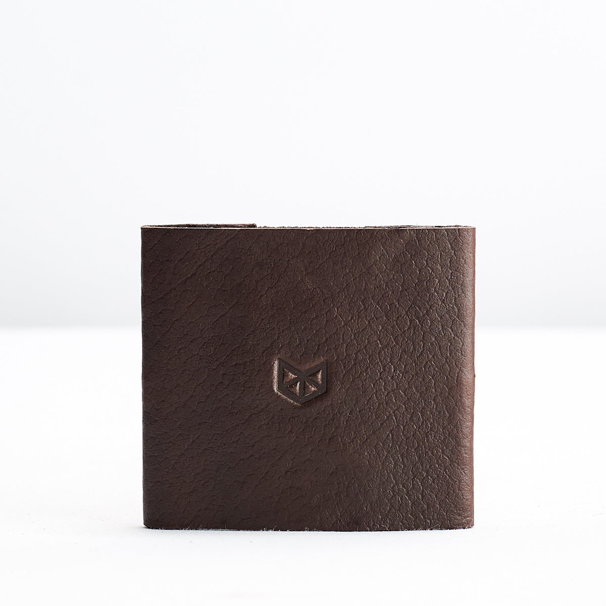 Elastic cardholder. leather dark brown slim wallet gifts for men handmade accessories