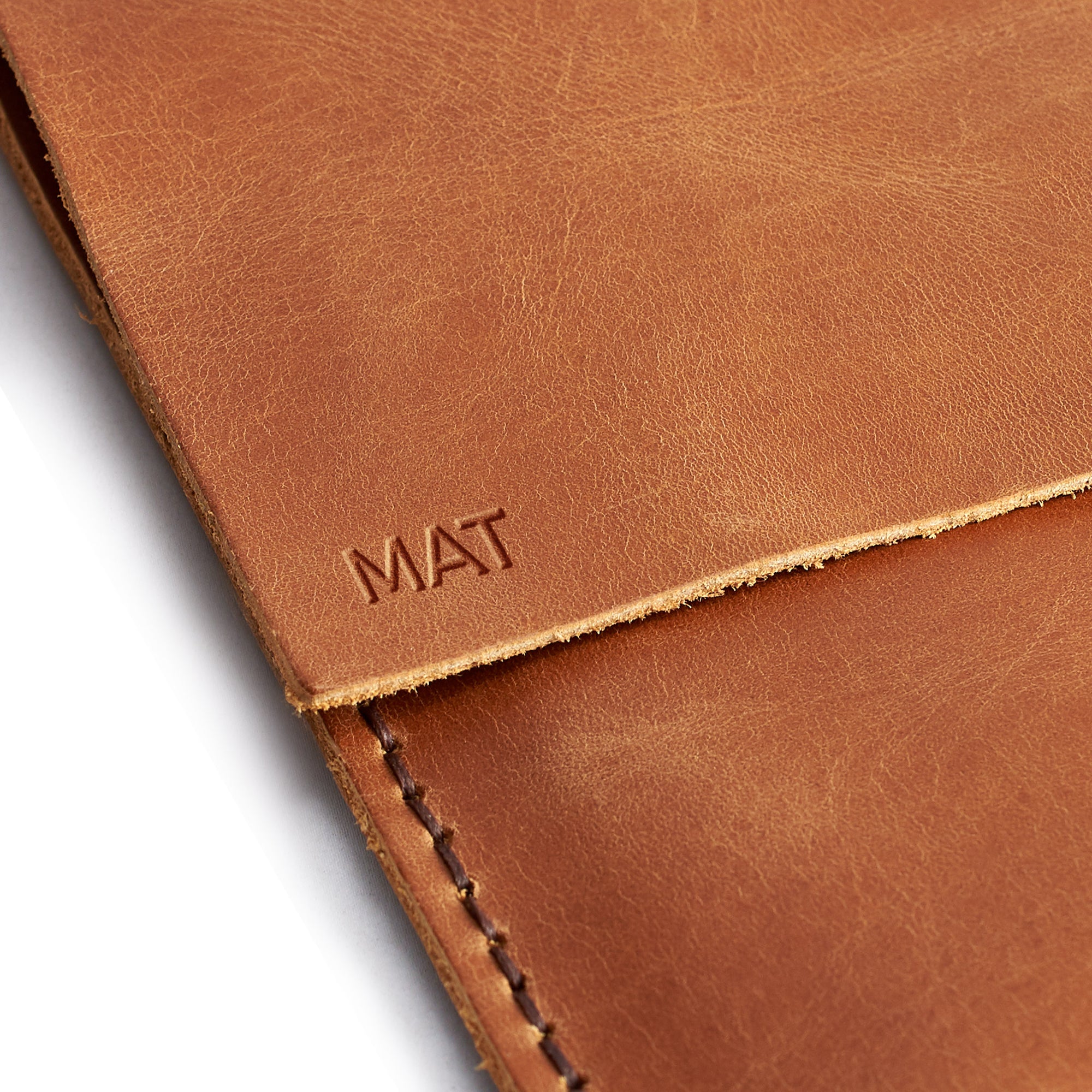 Custom monogrammed case. Leather Dell XPS Sleeve Case by Capra Leather
