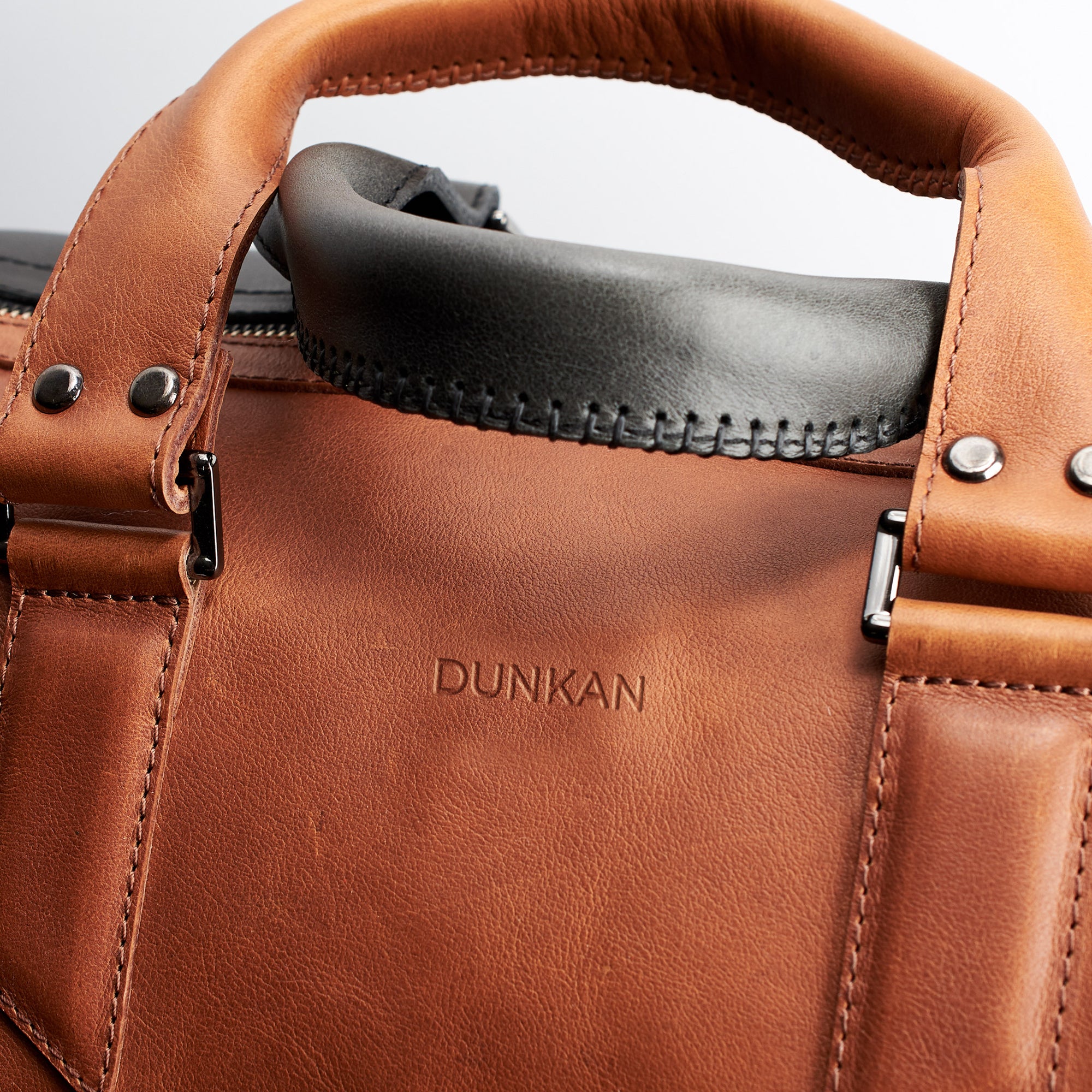 Custom monogram. Double color men's duffle bag. Limited edition designer product. Unique weekender for travel. 