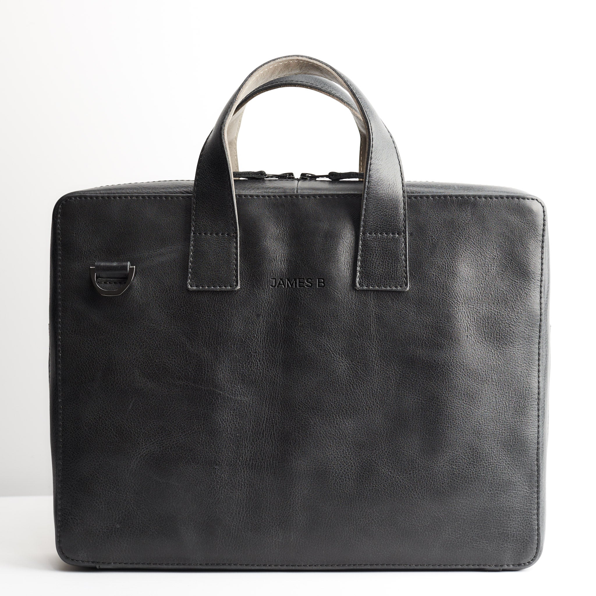 Handmade Roko Briefcase Bag · Black by Capra Leather
