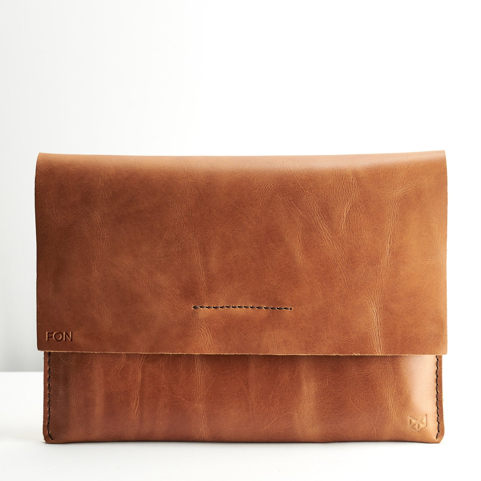 Custom engraving. Google Pixel Slate Tan by Capra Leather