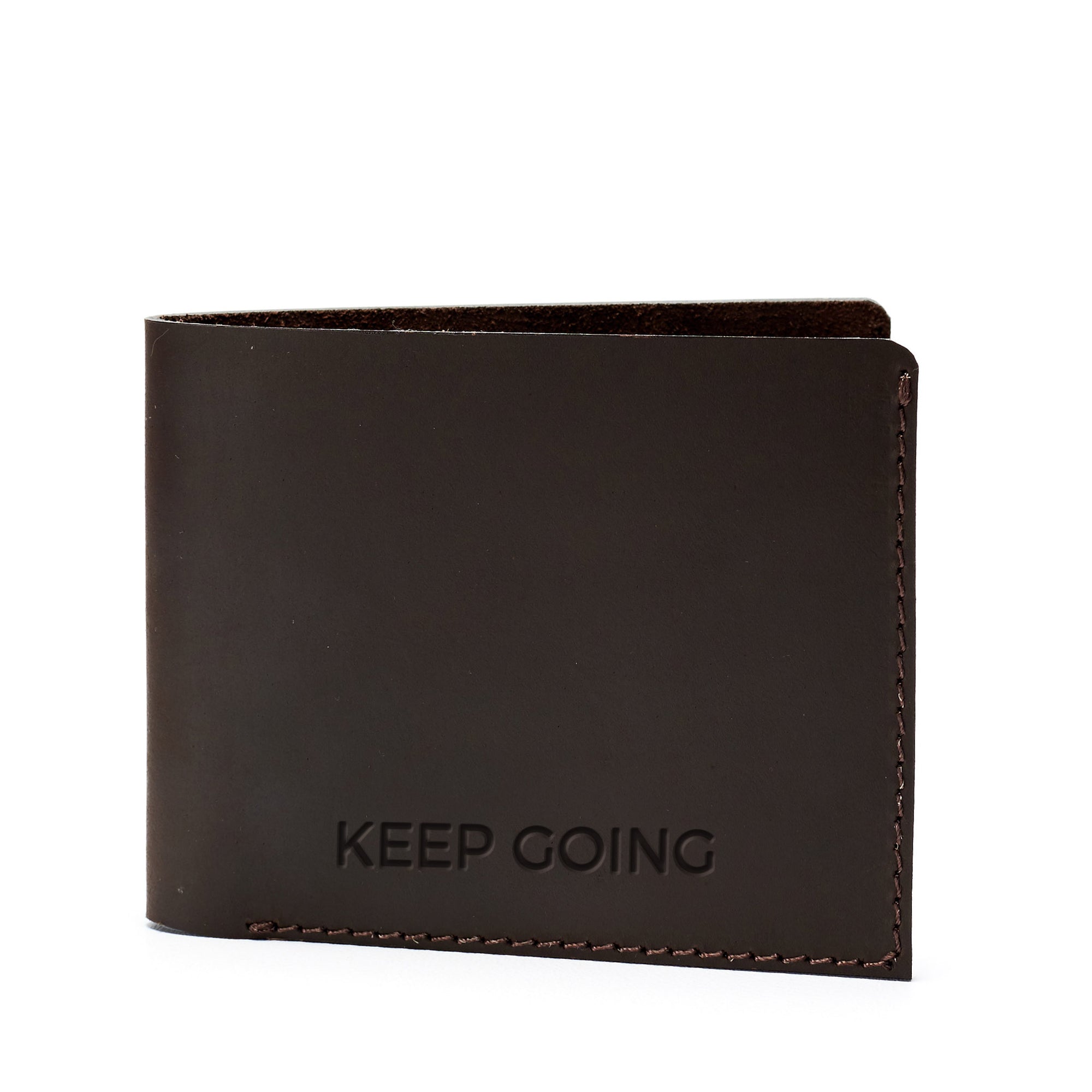 leather dark brown slim wallet gifts for men handmade accessories