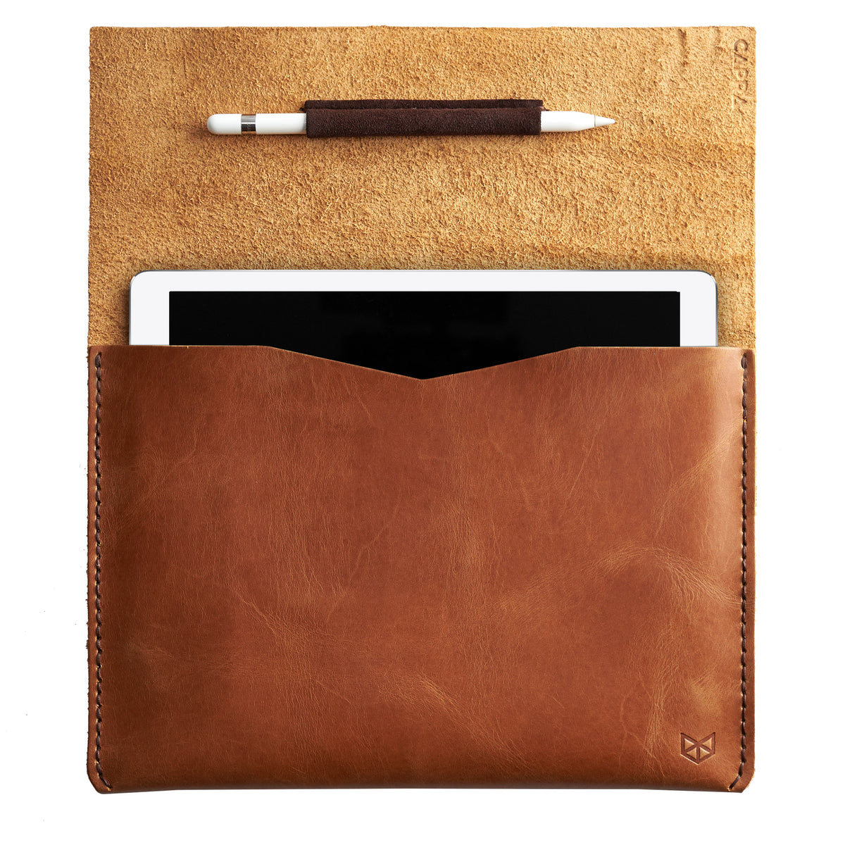 iPad Sleeve. Leather Case Tan for iPad by Capra Leather