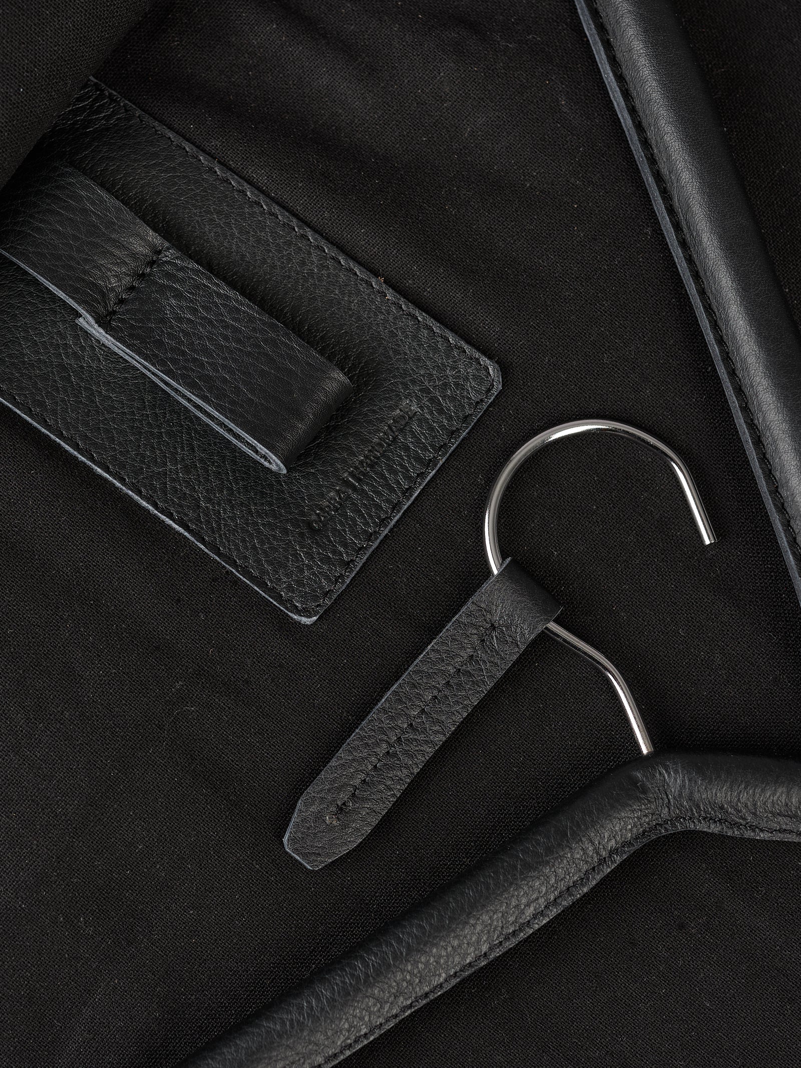 Suit Carrier Luggage Black by Capra Leather