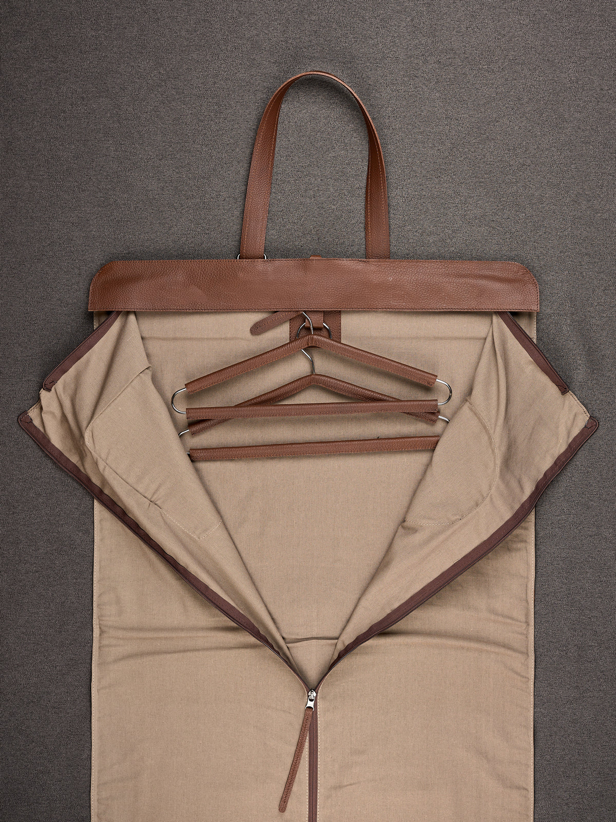 Mens Suit Bag Brown by Capra Leather