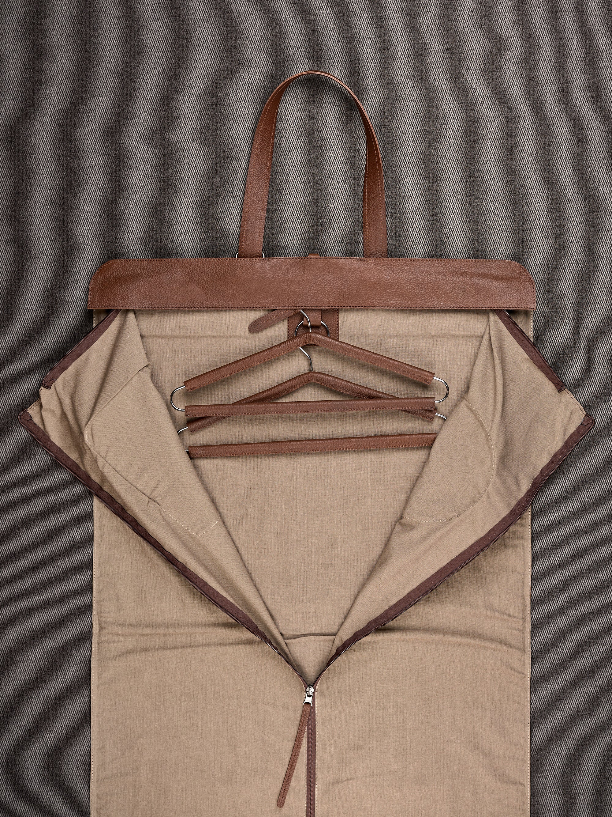 Mens Suit Bag Brown by Capra Leather