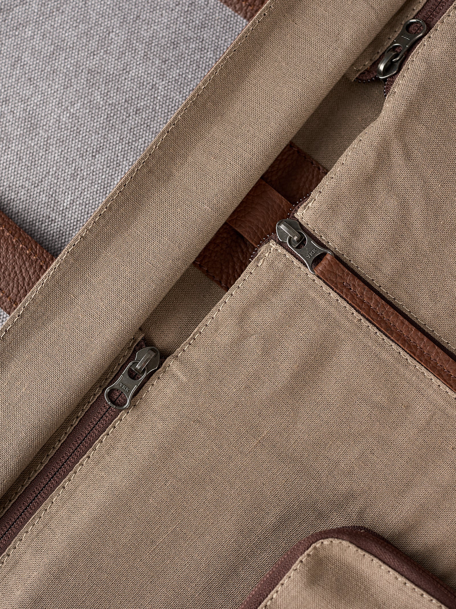 Brown Leather Garment Bag by Capra