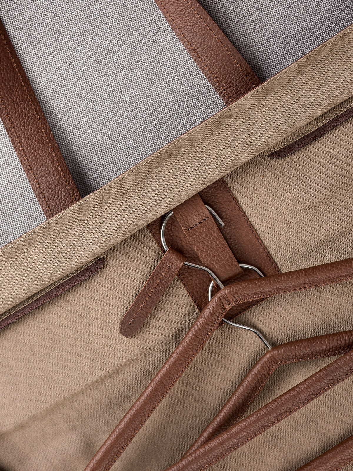 Suit Garment Bag Brown by Capra Leather